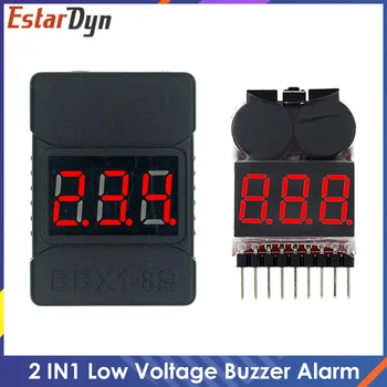 1-8S BBX1-8S 2IN1 Lipo Batteriespannungsprüfer/Niederspannungs-Summeralarm/Batteriespannungsprüfer