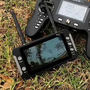 4,3 zoll LCD Display 16:9 5,8G FPV Monitor mit DVR 40CH NTSC/PAL Auto Suche Video Aufnahme Für RC Multicopter
