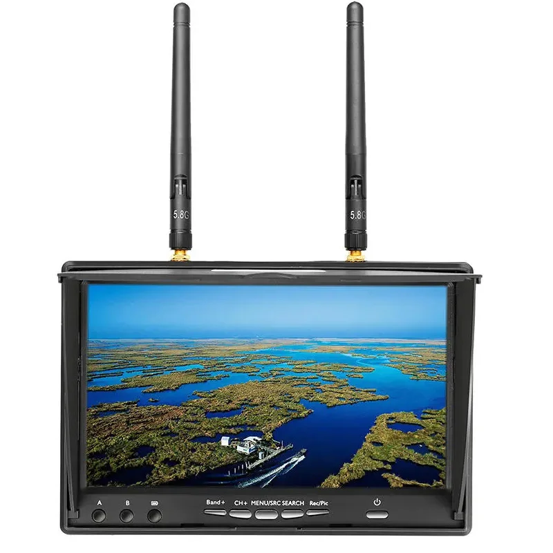 LCD5802D LCD5802S 5802 5,8G 40CH 7 Zoll Raceband FPV Monitor 800x480 – Bild 3