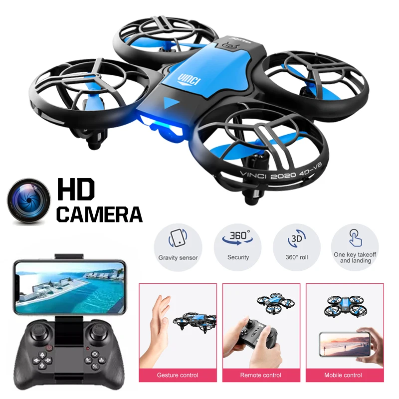Mini-Drohne mit 4K HD-Kamera WiFi Fpv Quadcopter Luftdruckhöhe Halten Sie den faltbaren Quadrocopter