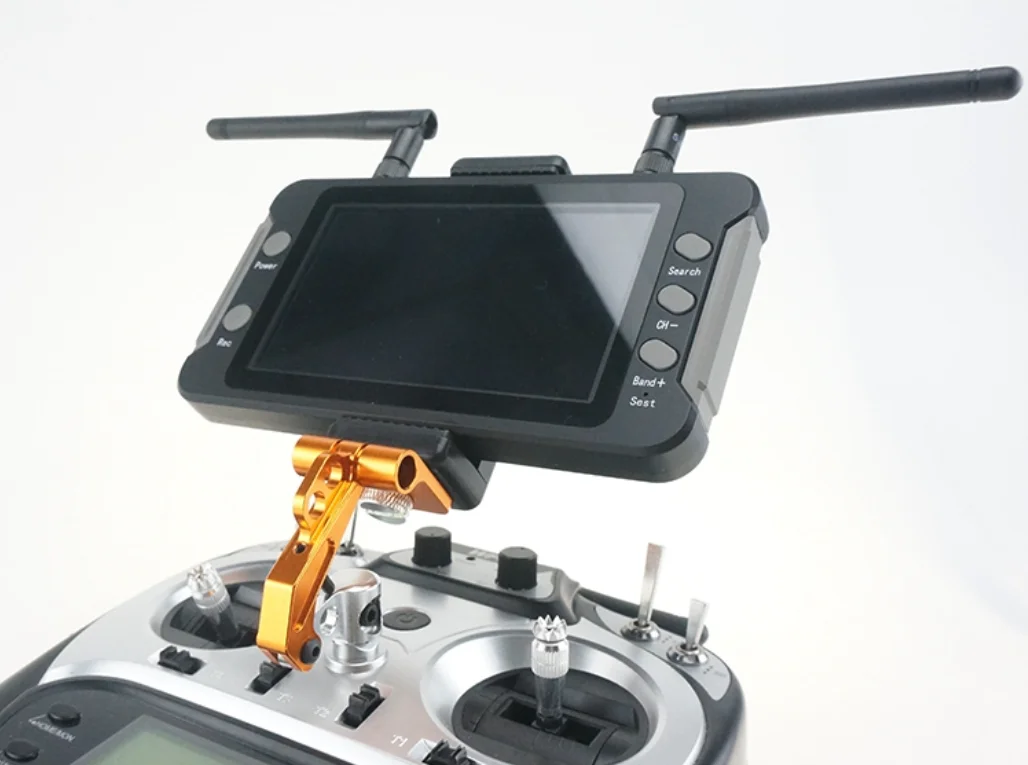 4,3 zoll LCD Display 16:9 5,8G FPV Monitor mit DVR 40CH NTSC/PAL Auto – Bild 4