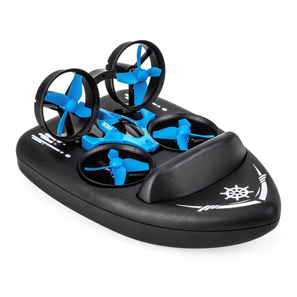 JJRC H36F RC Mini Drone 3in1 TERZETTO Boot Auto Wasser Boden Modus Air – Bild 5