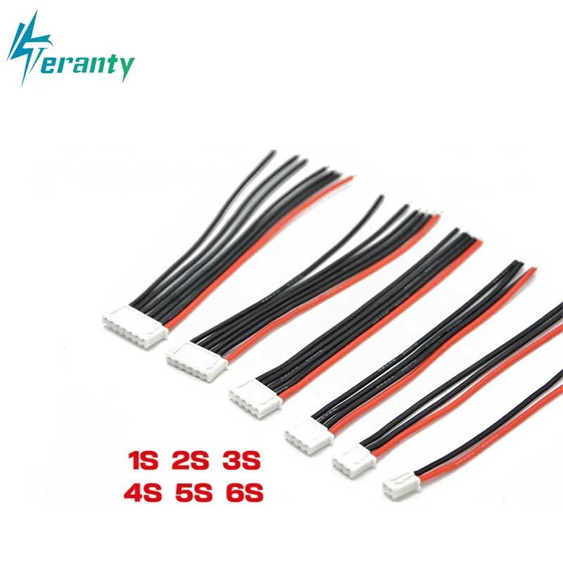 1s 2s 3s 4s 5s 6s 22AWG Kabel 10CM (100MM) RC Lipo Batterie Ladegerät Verkabelung 7,4v 11,1v 14,8v 22,2v