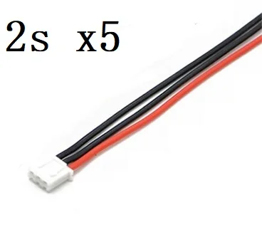 1s 2s 3s 4s 5s 6s 22AWG Kabel 10CM (100MM) RC Lipo Batterie Ladegerät Verkabelung 7,4v 11,1v 14,8v 22,2v