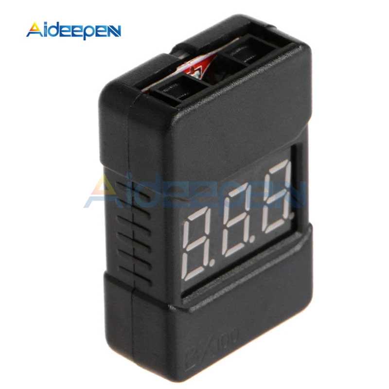 HotRc BX100 1-8S Lipo Batterie Spannung Tester Niederspannung Summer – Bild 5