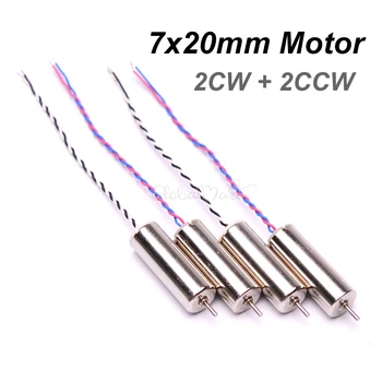 3,7 V 7*20mm DC Kernlosen Motor für Mini Quadcopter Drone 720 Motoren (4 Stück)