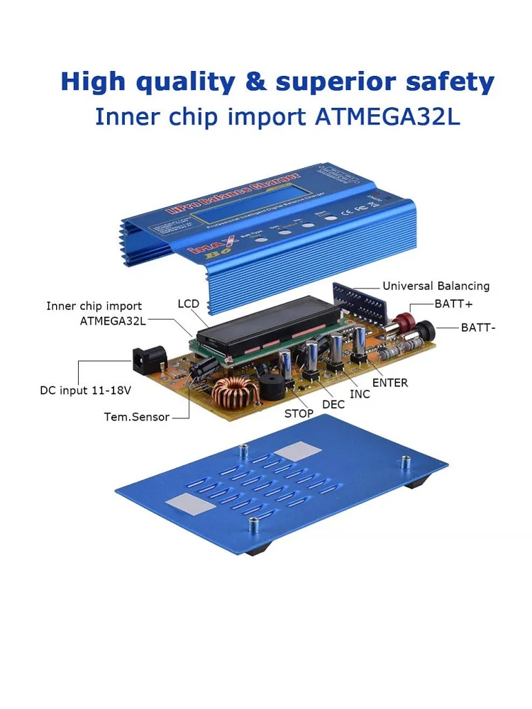 Batterie Ladegerät Lipo Balance Ladegerät iMAX B6 15V 6A Ladegerät – Bild 3