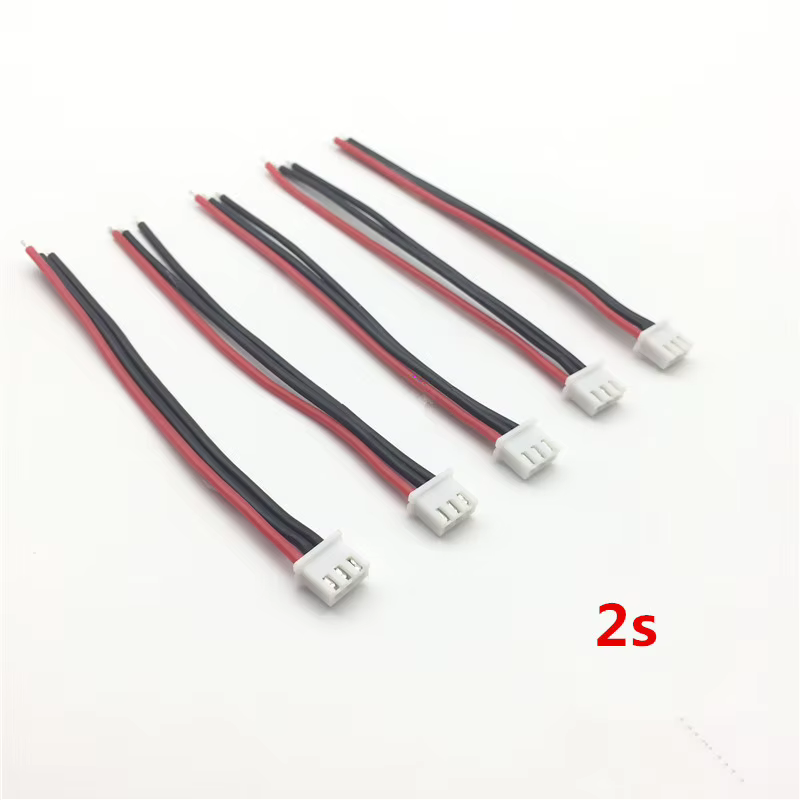 2s 3s 4s 5s 6s RC LiPo Akku Balance Ladegerät Stecker Kabel 100mm 22AWG Silikon Draht JST-XH (5 Stück)