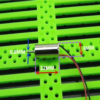 612 Kernlosen Motor DC 3V 4,5 V 6V 25000RPM High Speed Micro Mini 6mm * 12mm Kernlosen Motoren RC (4 Stück)