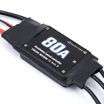 80A 2-6S ESC Brushless ESC Geschwindigkeitsregler mit 5V 5A UBEC für RC-Flugzeuge, Helikopter, FPV-Helikopter
