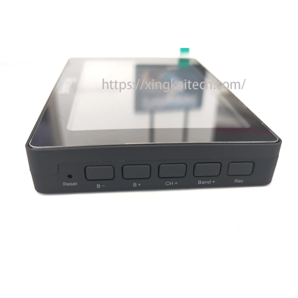 FPV-Monitor, 5,8 G, 48 Kanäle, 5-Zoll-Display, Highlight-HD-Empfänger, geringe Latenz, mit Videoaufzeichnung