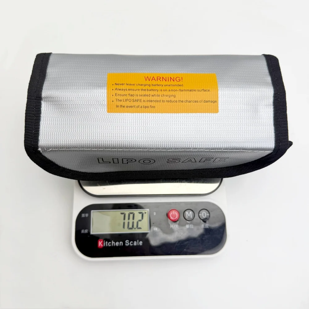 Lipo-Akku-Sicherheitstasche 185x75x60mm Mini Wasserdichte Feuerfeste – Bild 4