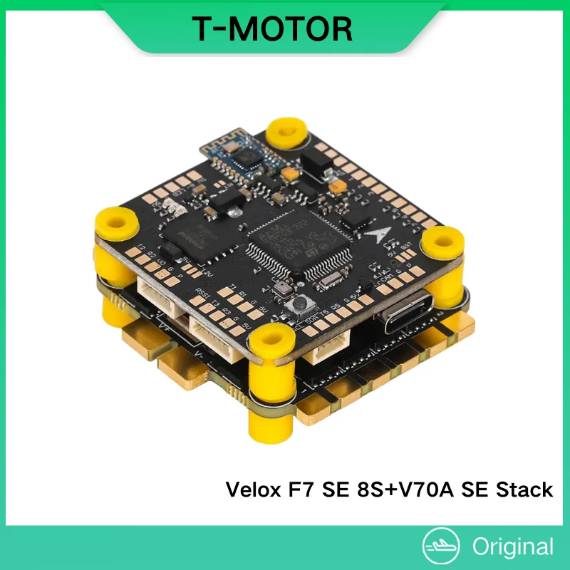 T-MOTOR Velox F7 SE 8S Stack - Flight Controller + 70A 4in1 ESC Combo für FPV Racing Drohnen