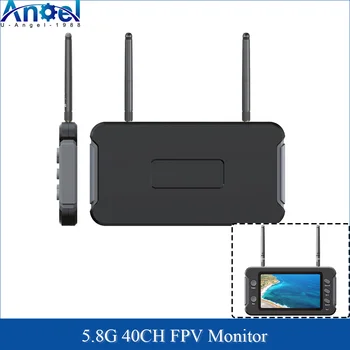 5,8G 40CH FPV-Monitor 4,3 Zoll LCD-Bildschirm mit DVR 16:9 NTSC/PAL Auto-Suche für RC-Drohne Multicopter