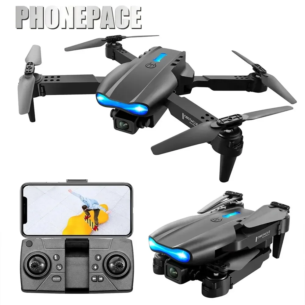 E99 Folding Drone Quadcopter Fernbedienung Griff Vier Achsen Flugzeug – Bild 3