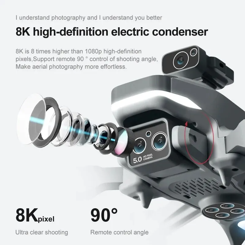4DRC Neue M2 Pro GPS Drohne mit //4K HD Kamera Hindernis – Bild 4