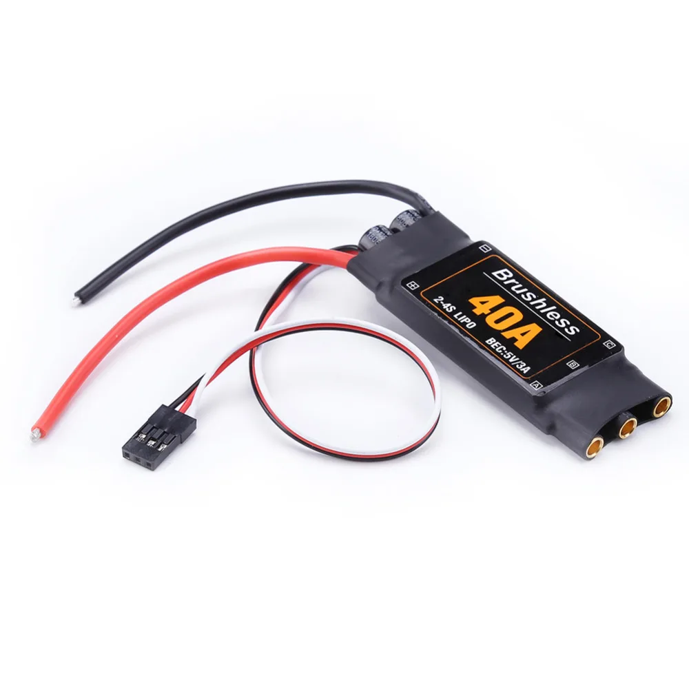 Bürstenloser 40A ESC-Geschwindigkeitsregler 2-4S mit 5V 3A UBEC für RC FPV Quadcopter RC Flugzeuge