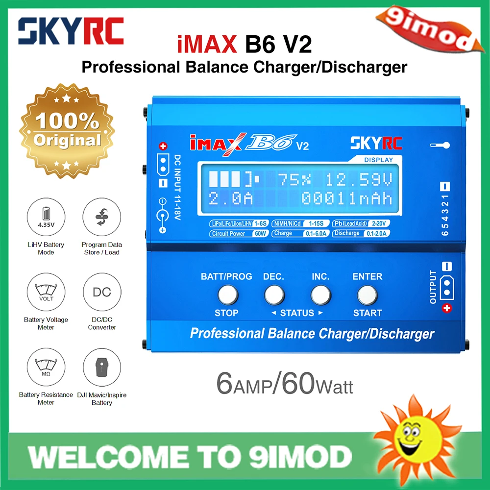 Skyrc lipo ladegerät imax b6 v2 b6 mini balance batterie ladegerät – Bild 5