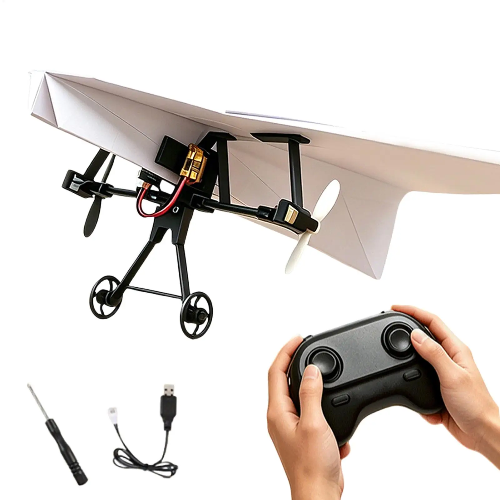 RC Papierflugzeug Ferngesteuertes Flugzeug Elektrisch Angetrieben – Bild 4