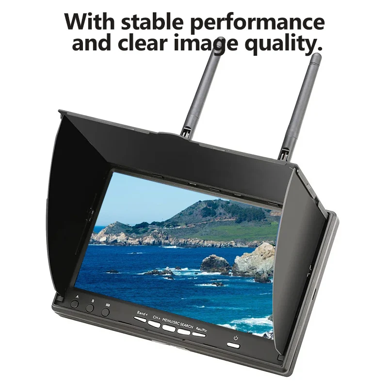 Lcd5802d lcd5802s 5,8g 40ch 7 inch race band fpv monitor eingebauter – Bild 4