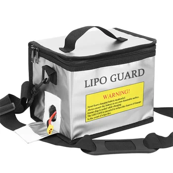 Lipo-Batterie-sichere Tasche, 215 x 145 x 165 mm, feuerfeste, explosionsgeschützte Tasche