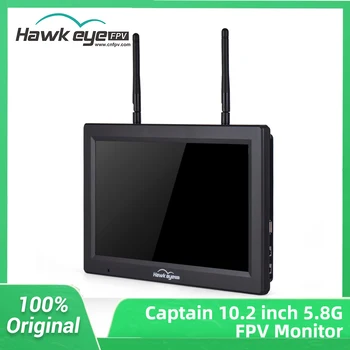 Hawkeye Little Pilot Captain X 10,2 Zoll 1024 x 600 LED 104-Kanal 4,9 G 5,8 G 6 G FPV-Monitor Dual-Empfänger