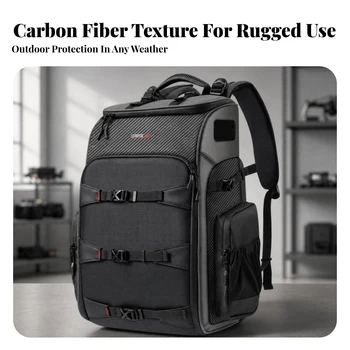 40L Drohnen-Rucksack mit Verstellbaren Trennwänden FPV-Drohnen-Rucksack mit Netzpolsterung