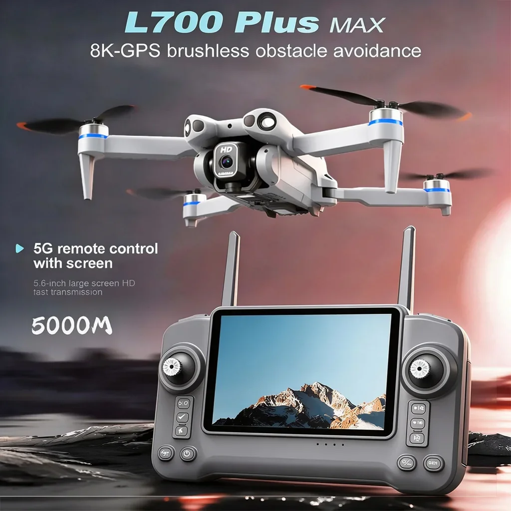 L700 Plus MAX GPS-Drohne Professionelle HD-Kamera 5G WIFI FPV 360 ° Bürstenlose RC-Quadcopter