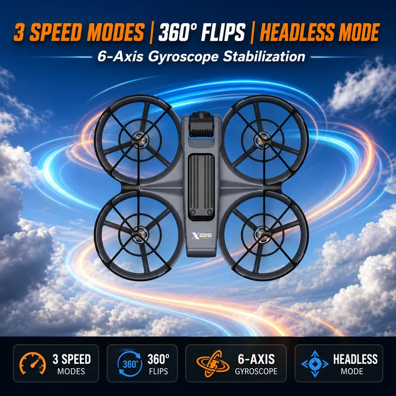 VR Große Drohnen 4K HD Weitwinkelkamera WiFi FPV RC Helikopter – Bild 4