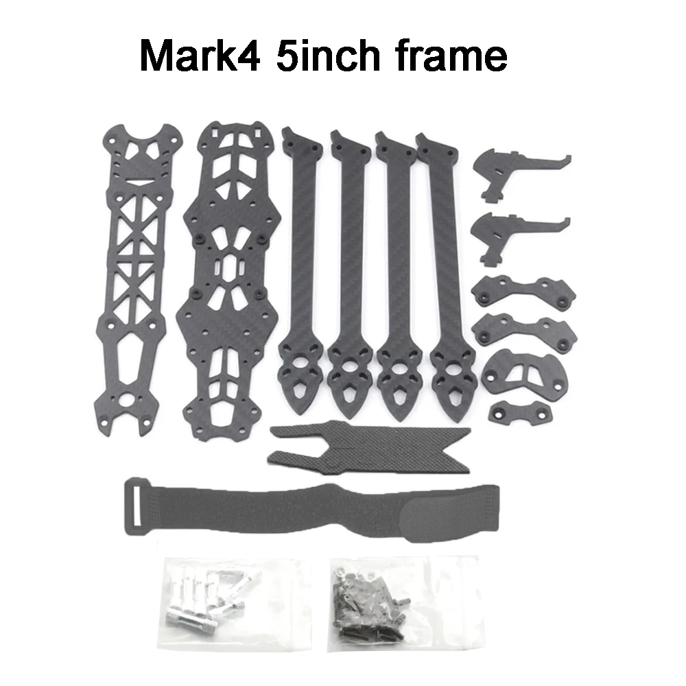 Mark4 5-Zoll-FPV-Carbonrahmen, 225 mm Radstand, 5 mm Arm, Freestyle-Long-Range-Rahmen