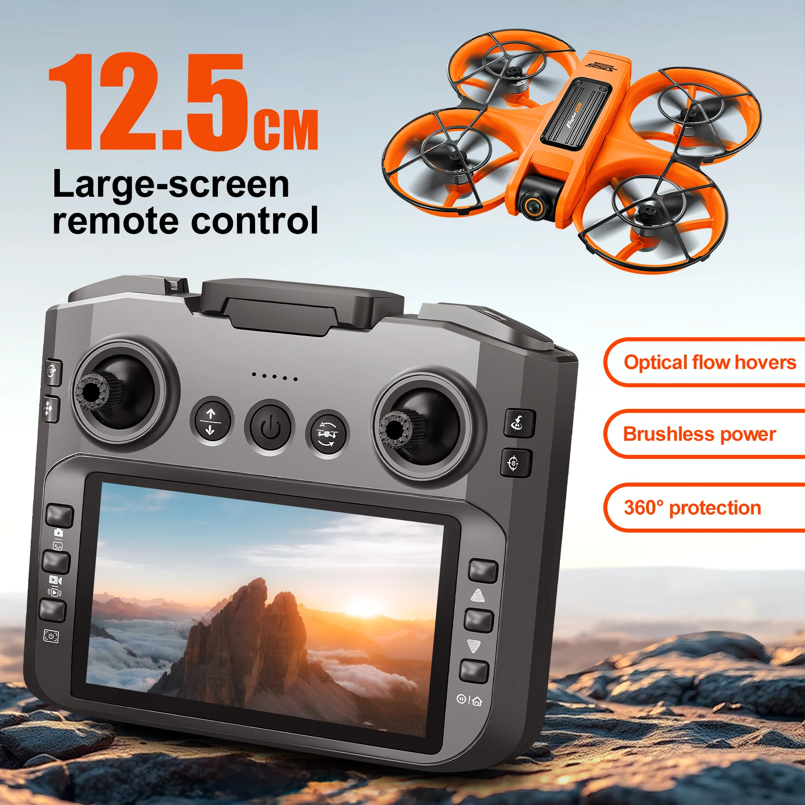 S156 Mini-Drohne mit 4K Professioneller HD-Kamera, Großem Bildschirm – Bild 3