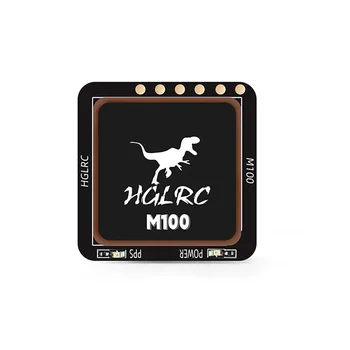 Hglrc M100-5883 M10 GPS-Modul mit Kompass, Keramikantenne an Bord, LED-Anzeige, 21 x 21 mm, für RC-Flugzeug