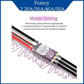 FLYCOLOR Francy 2 Brushless ESC 20A 30A 40A 50A BLHELI-32 BL32 3-6S Drehzahlregler 5V/3A 12V/2A für Flugzeug