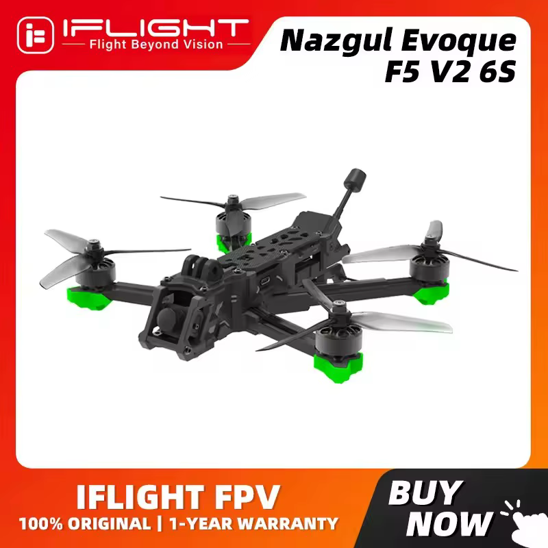 IFlight Nazgul Evoque F5D/F5X V2 Analog 6S 5-Zoll DeadCat Drohne BNF BLITZ MINI F7 E55 1.6W Stack