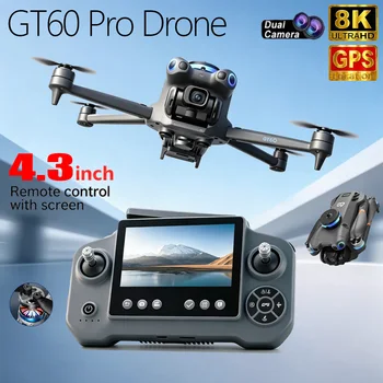 Drone GT60 Pro 4K/8K Professionelle 5G GPS HD Dual-Kamera Fotografie Bürstenlose Faltbare Quadcopter RC