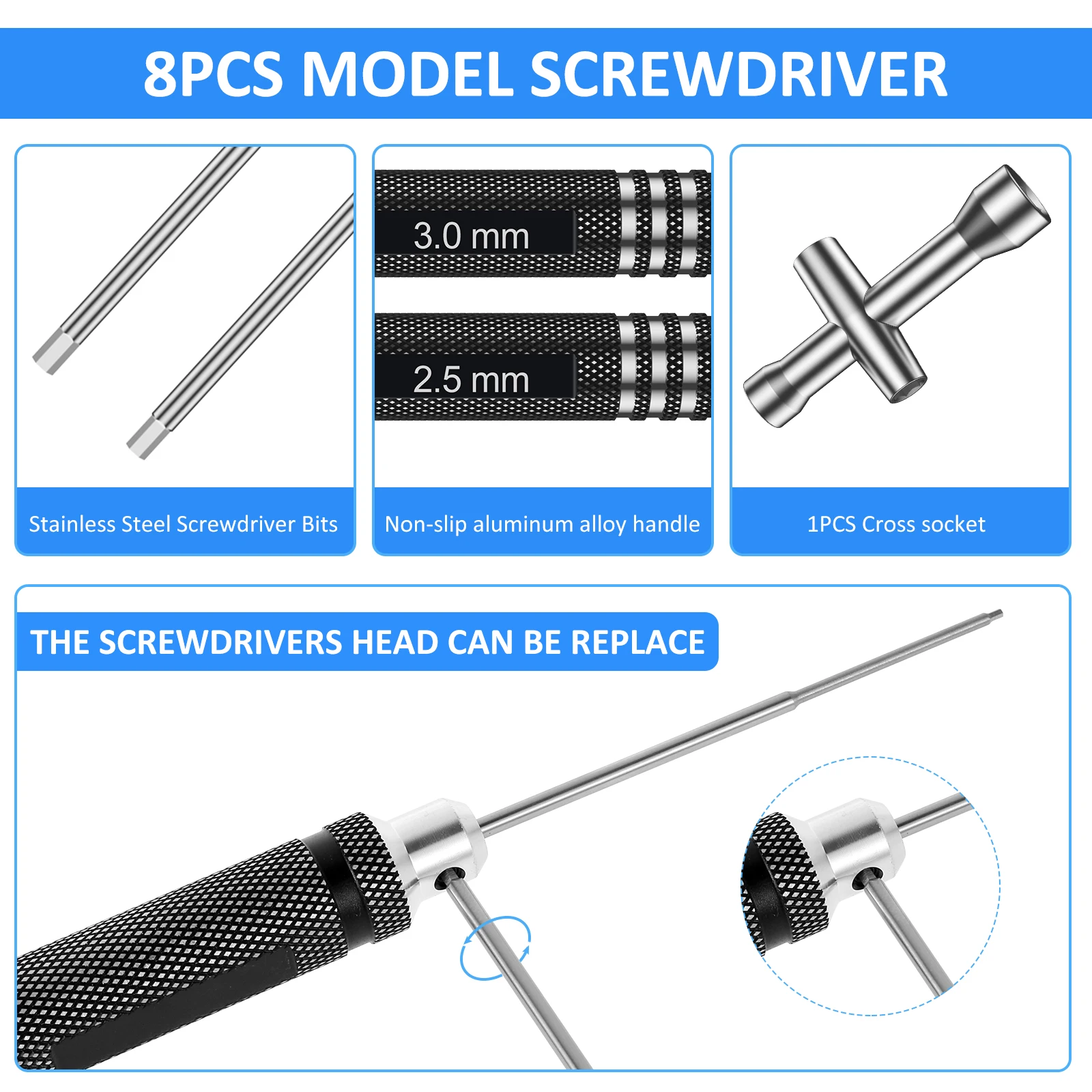 RC Sechskant-Schraubendreher-Set Inbusschraubendreher – Bild 6