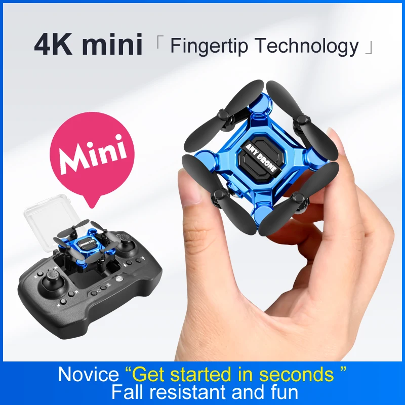 Faltbare Mini-Drohne mit Kamera, RC-Quadcopter, Höhenhaltung, Kleine Robuste UAV für Anfänger, Tragbares