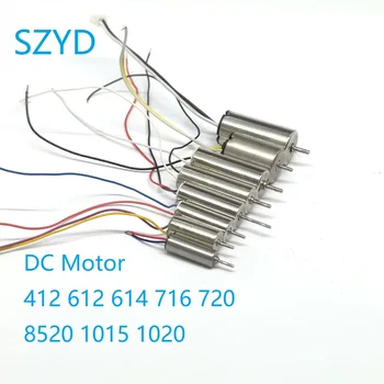 DC Motor 412 612 614 716 720 8520 1015 1020 High-Speed Coreless Motor 3-3,7 VDC für Modell Flugzeug (10 Stück)