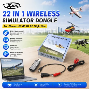 22-in-1 Wireless Simulator Dongle für Phoenix G5 G6 G7 RC Flight Sim für Hubschrauber Flugzeug Drohne Training
