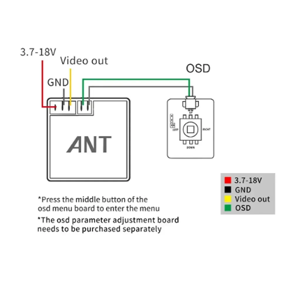 CADDX ANT 1200TVL Nano-Kamera: 1,8mm Objektiv, Global WDR, 2g – Bild 5