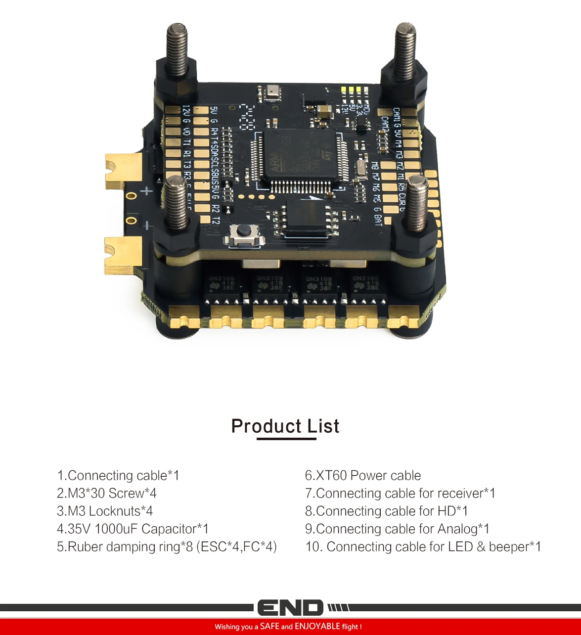 Axisflying Argus F405 Flight Controller 60A 4in1 ESC Stack 4-6S LIPO – Bild 6