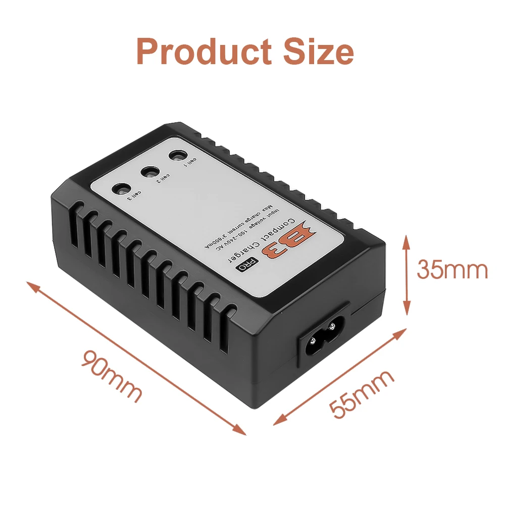 B3 Pro Kompakt-Balance-Ladegerät für 2S 3S Lipo für 10 W 7,4 V 11,1 V – Bild 6
