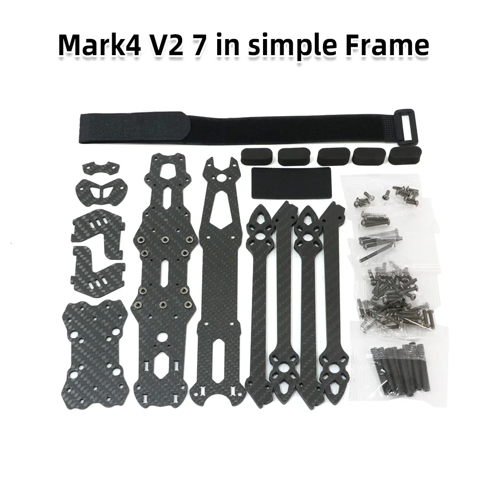 Mark4 V2 3K Carbonfaser FPV-Rahmen 7 8 9 10 Zoll TrueX Quadcopter-Rahmen für FPV Freestyle