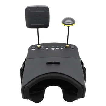 EV800D 5,8G 40CH 5 Zoll 800*480 Video-Headset HD DVR Diversity FPV-Brille mit Akku für RC-Modell RC FPV-Drohne