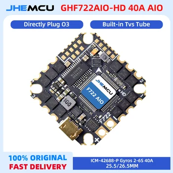 JHEMCU GHF722AIO-HD 40A AIO Flight Control ESC All-in-One 2-6S Für FPV Freestyle CinewhoopFPV Racing