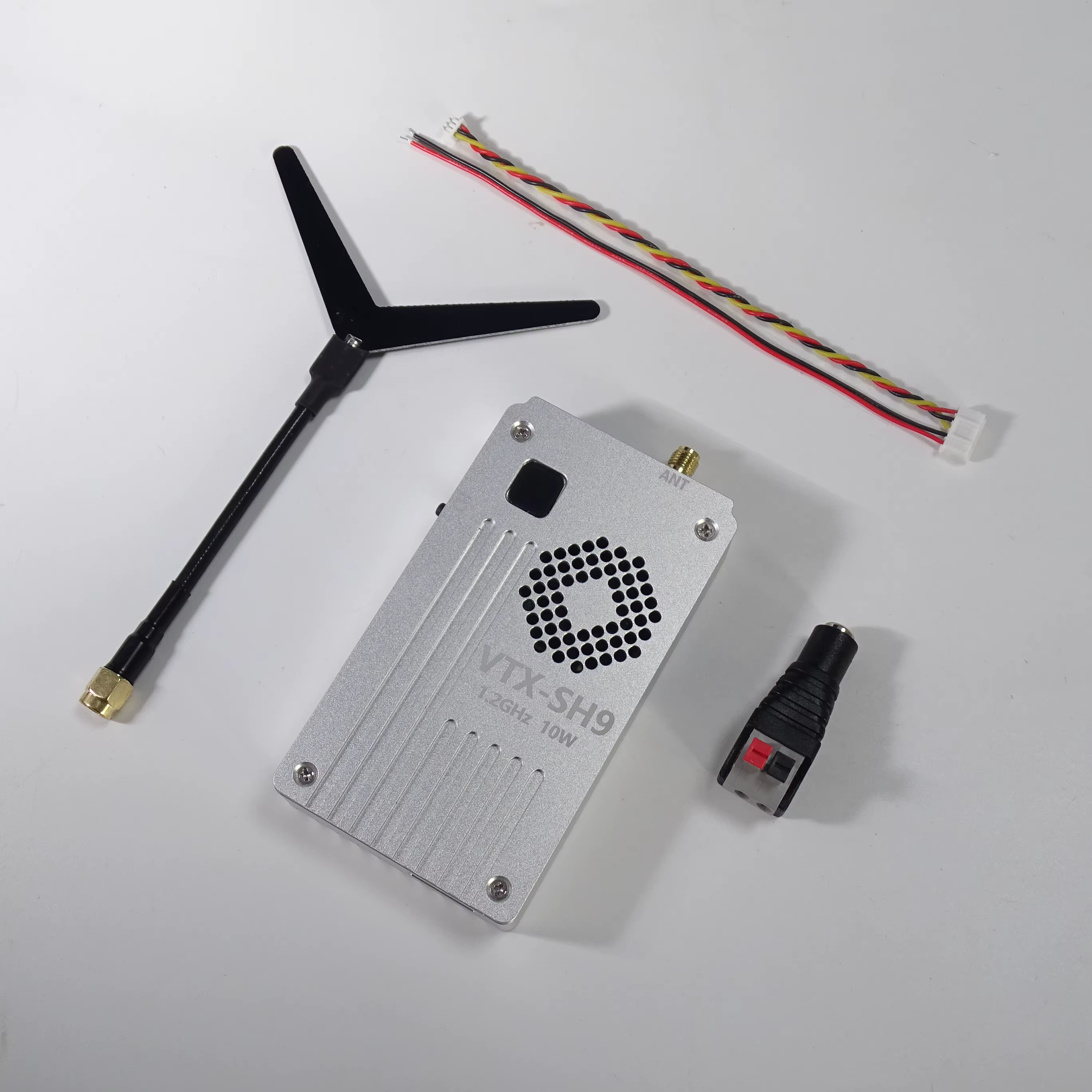 VTX-SH9 1,2 GHz 1,3 GHz 10 W VTX 8CH FPV-Geschwindigkeit 1080 ~ 1360 MHz Drahtloser analoger Videosender Ultra