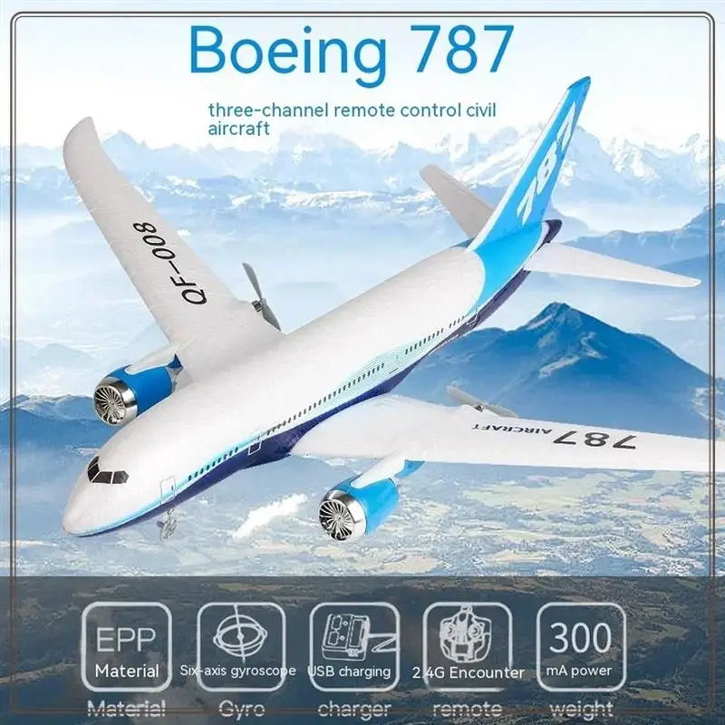 Zuverlässiges Boeing 787-Gleitermodell, 2,4 G, elektrische – Bild 3