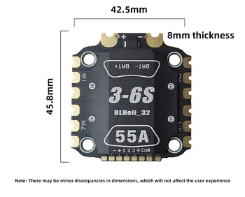 DAKEFPV BLHeli_32 3-6/3-8S 55A/60A/70A Metall-ESC Elektronischer Geschwindigkeitsregler Direkt vom Hersteller