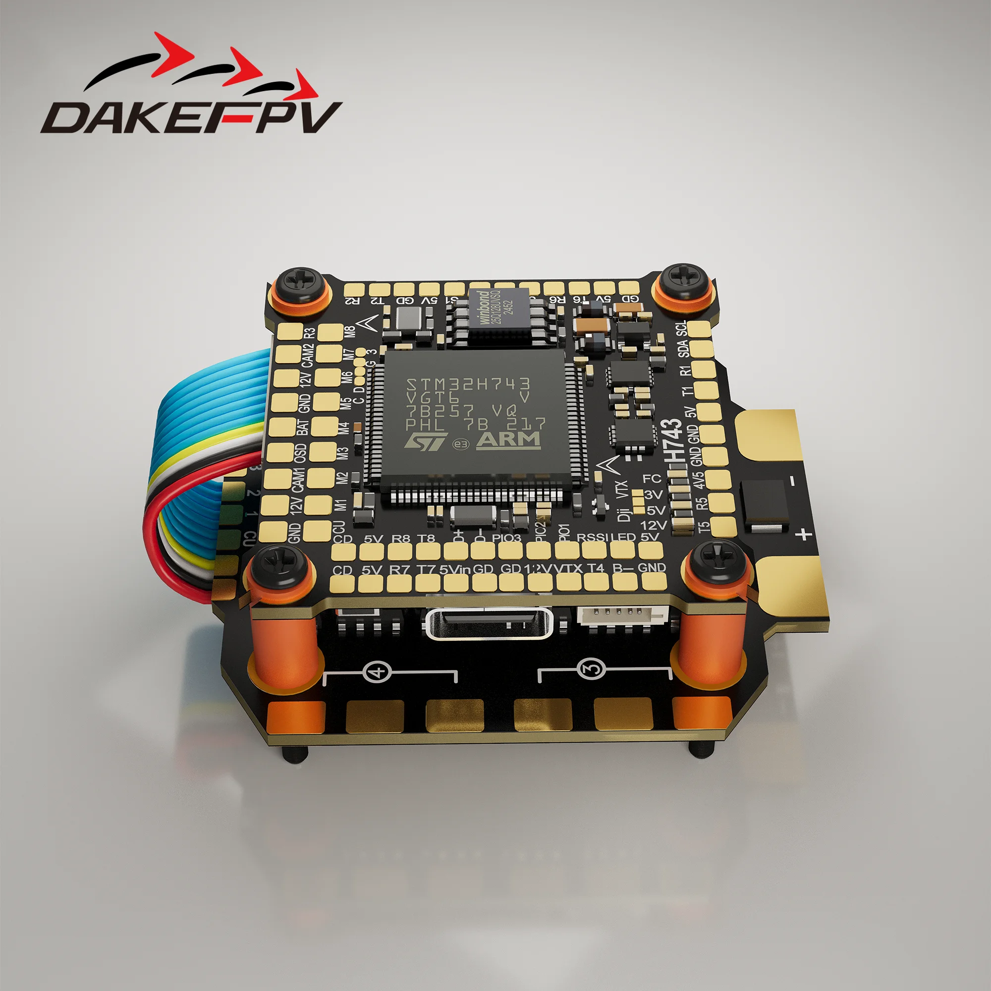 DAKEFPV H743 Flight Controller und ESC-Kombination für FPV-Drohne – Bild 3