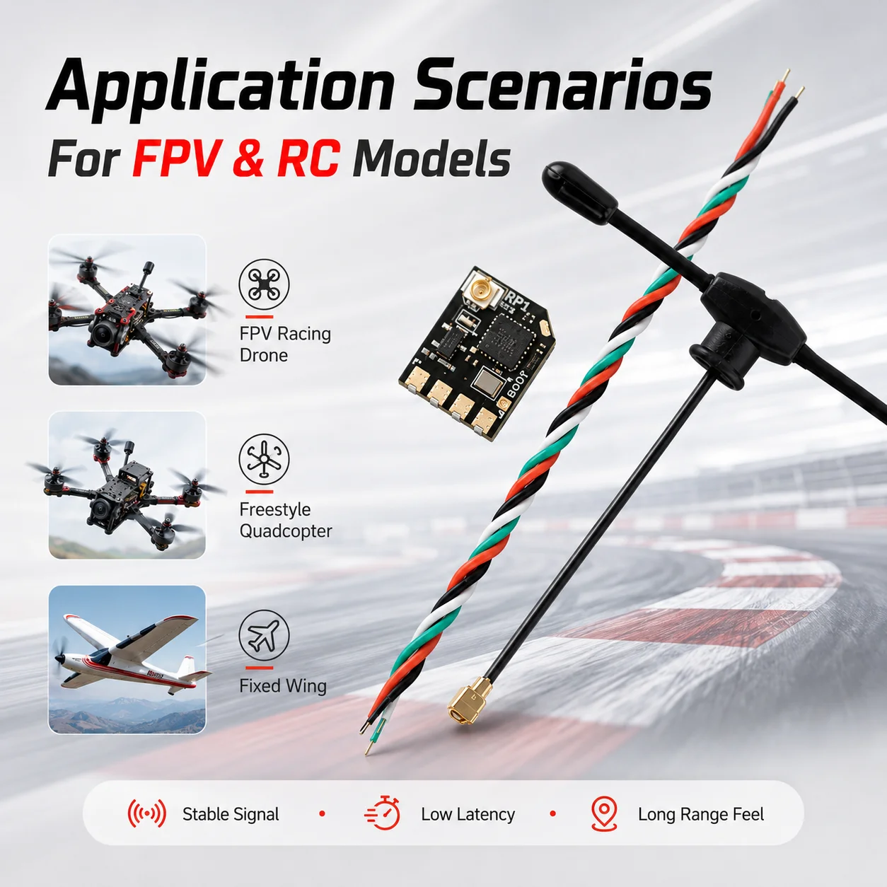 RadioMaster RP1 V2, 2,4GHz ExpressLRS Empfänger, 2,2g Nano RX 10mW – Bild 4